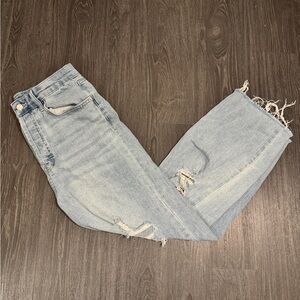 Womens Wild Fable Light Blue 
Denim Ripped Jeans Size 10
